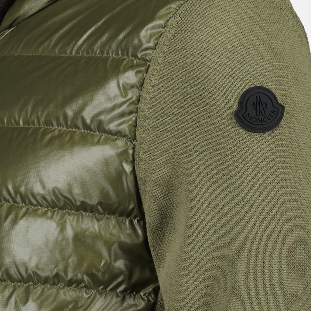 재킷 Veste bi-matière Moncler 카키색 옷감 Homme