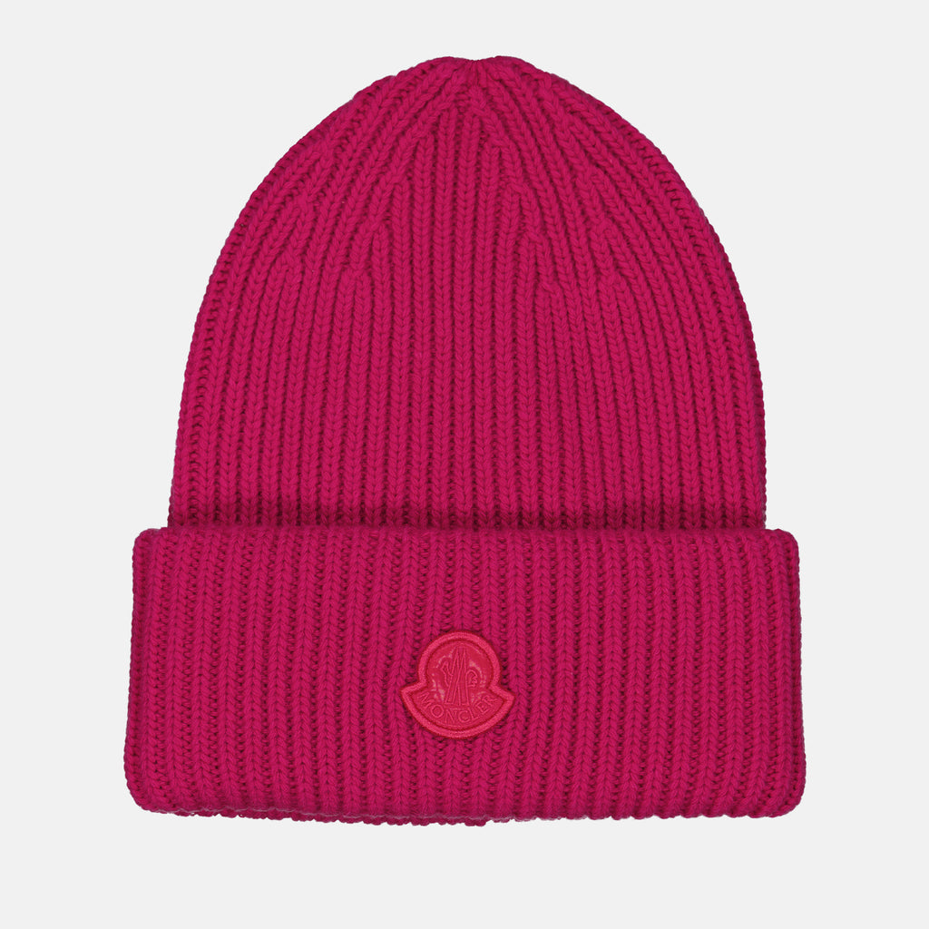 Chapeaux, casquettes et bonnets Bonnet à logo Moncler Rose Femme
