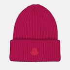 Chapeaux, casquettes et bonnets Bonnet à logo Moncler Rose Femme