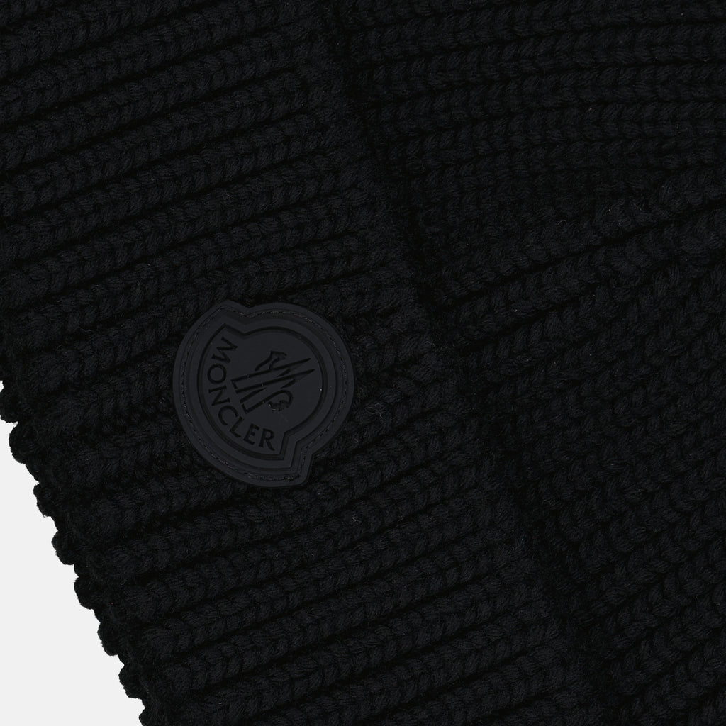 Chapeaux, casquettes et bonnets Bonnet à logo Moncler Noir Homme