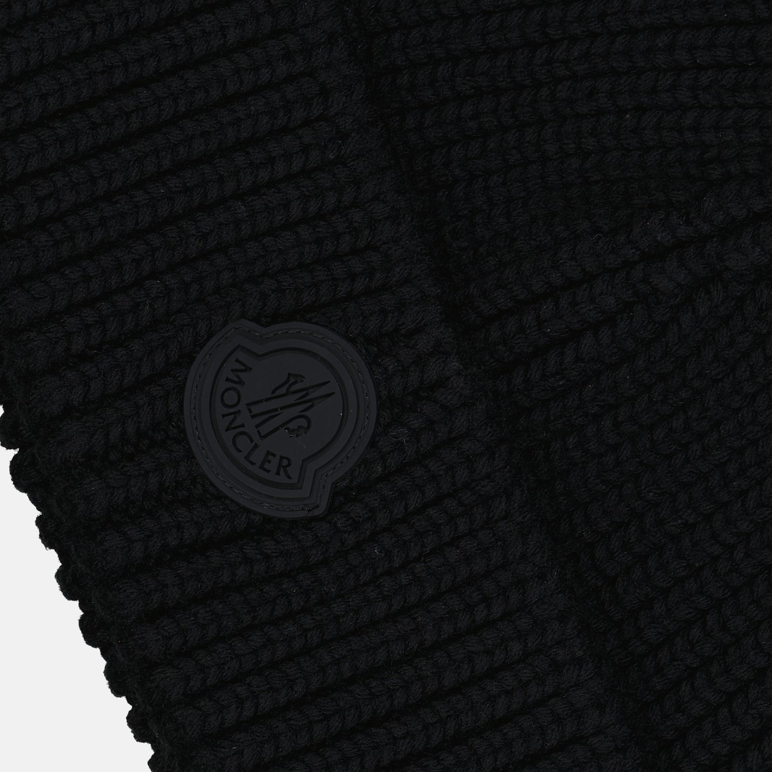 Chapeaux, casquettes et bonnets Bonnet à logo Moncler Noir Homme