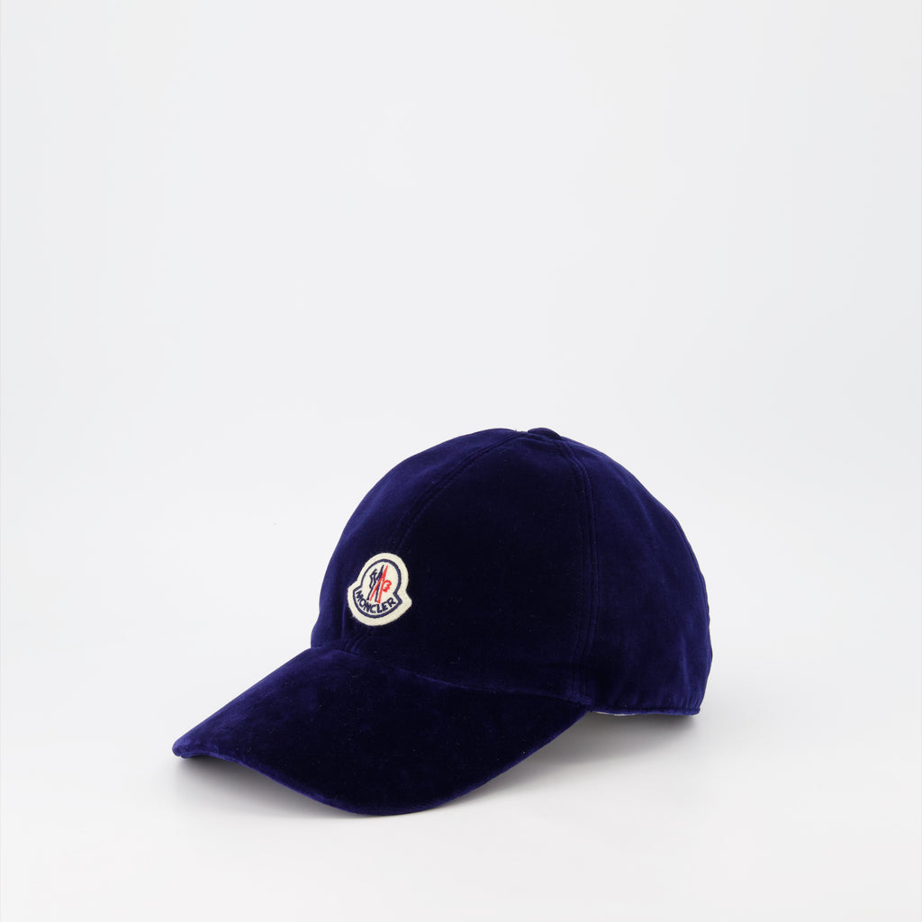 Gorras, sombreros y gorros Casquette en velours Moncler Azul Femme