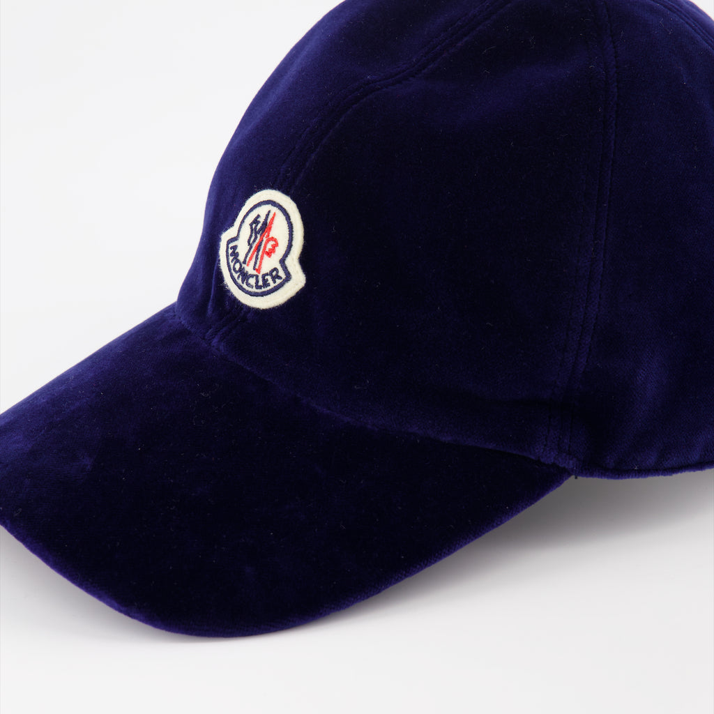 Gorras, sombreros y gorros Casquette en velours Moncler Azul Femme