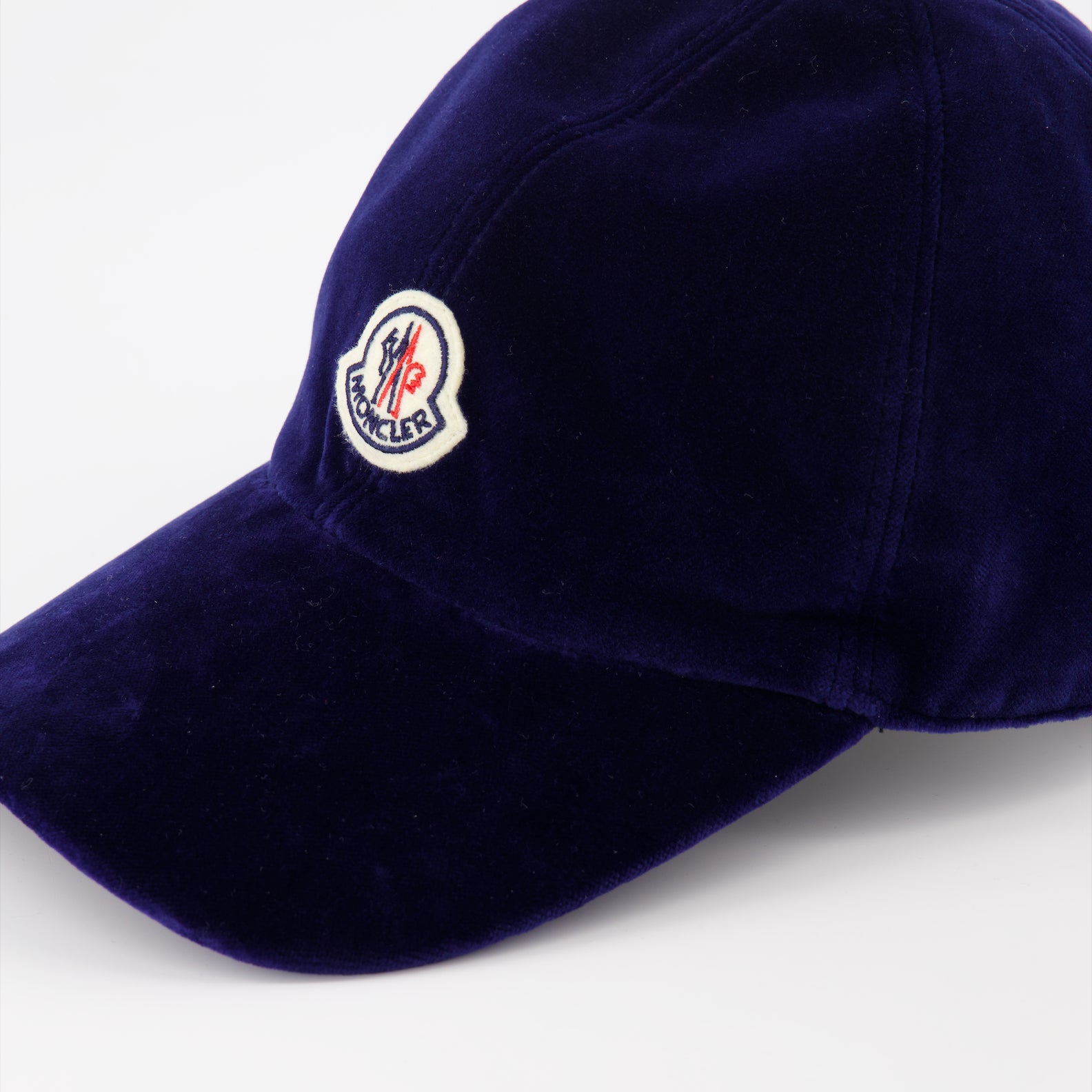 Cappelli, berretti e beanie Casquette en velours Moncler Blu Femme