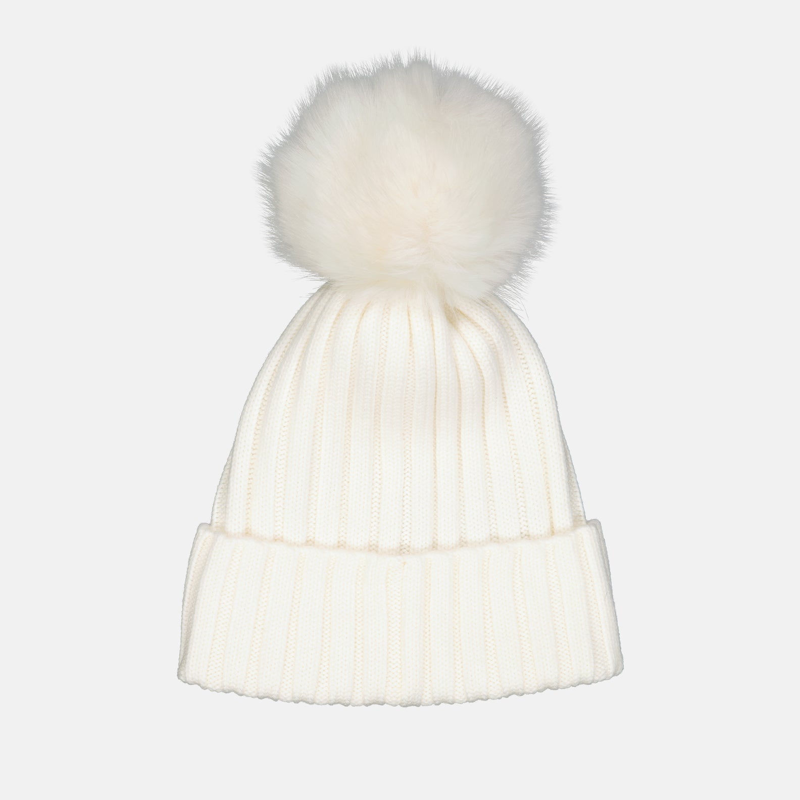 Chapeaux, casquettes et bonnets Bonnet à pompon Moncler Blanc Femme