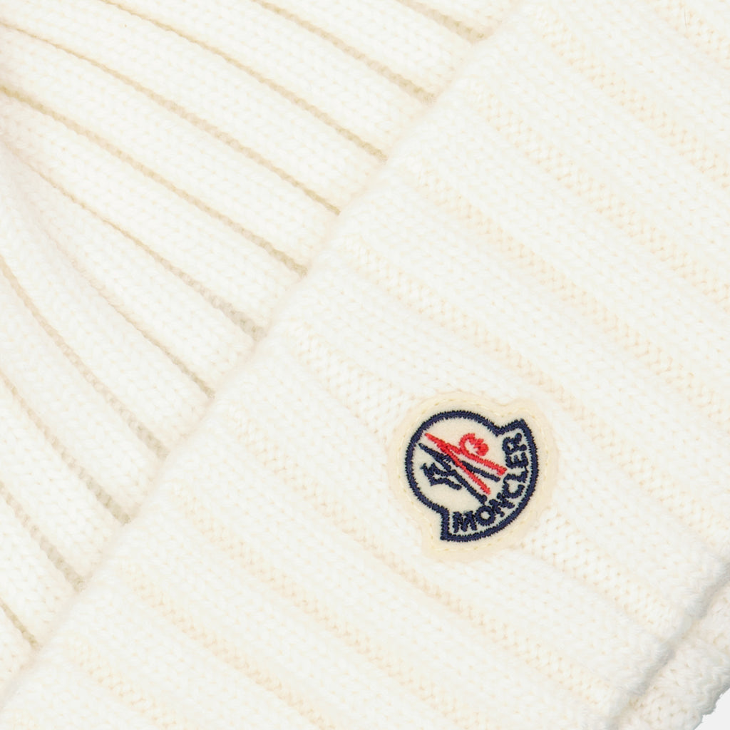Chapeaux, casquettes et bonnets Bonnet à pompon Moncler Blanc Femme