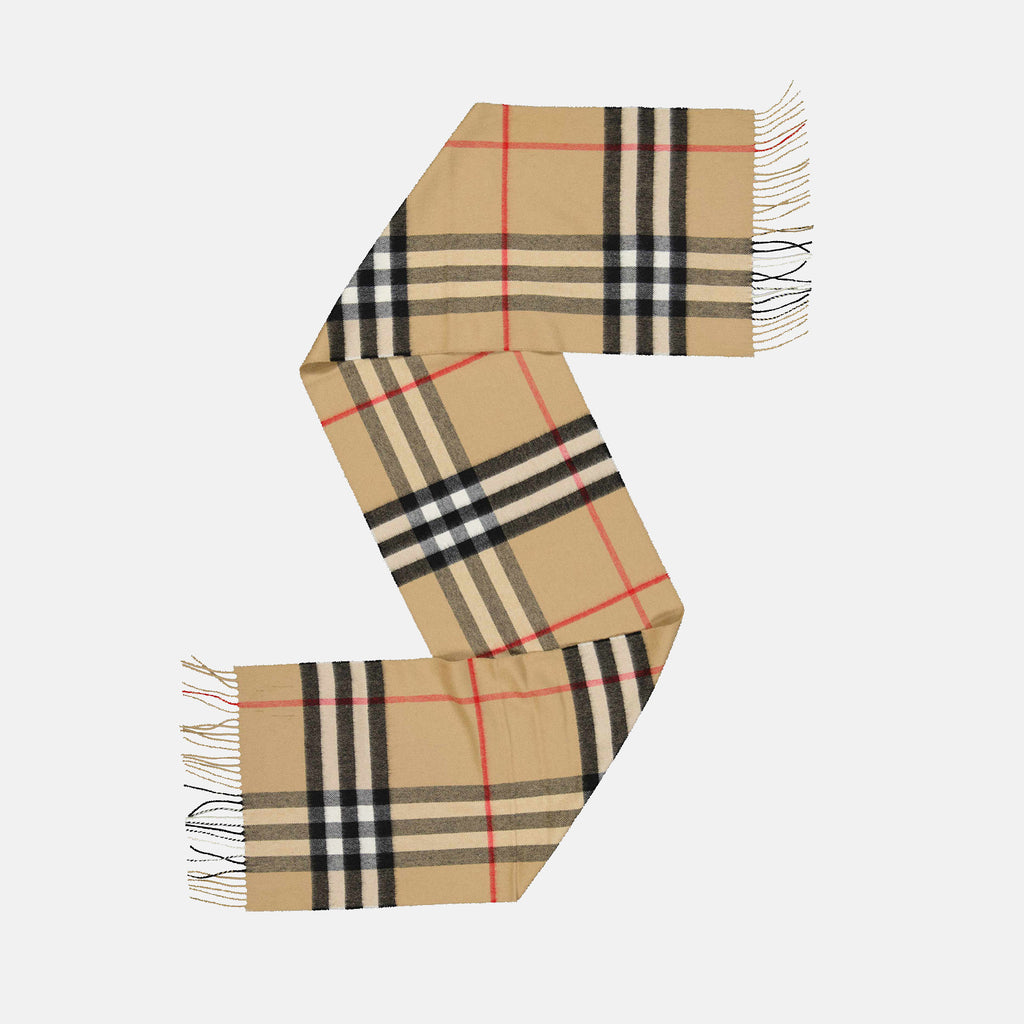 Schals und handschuhe Écharpe à carreaux Burberry Beige Femme