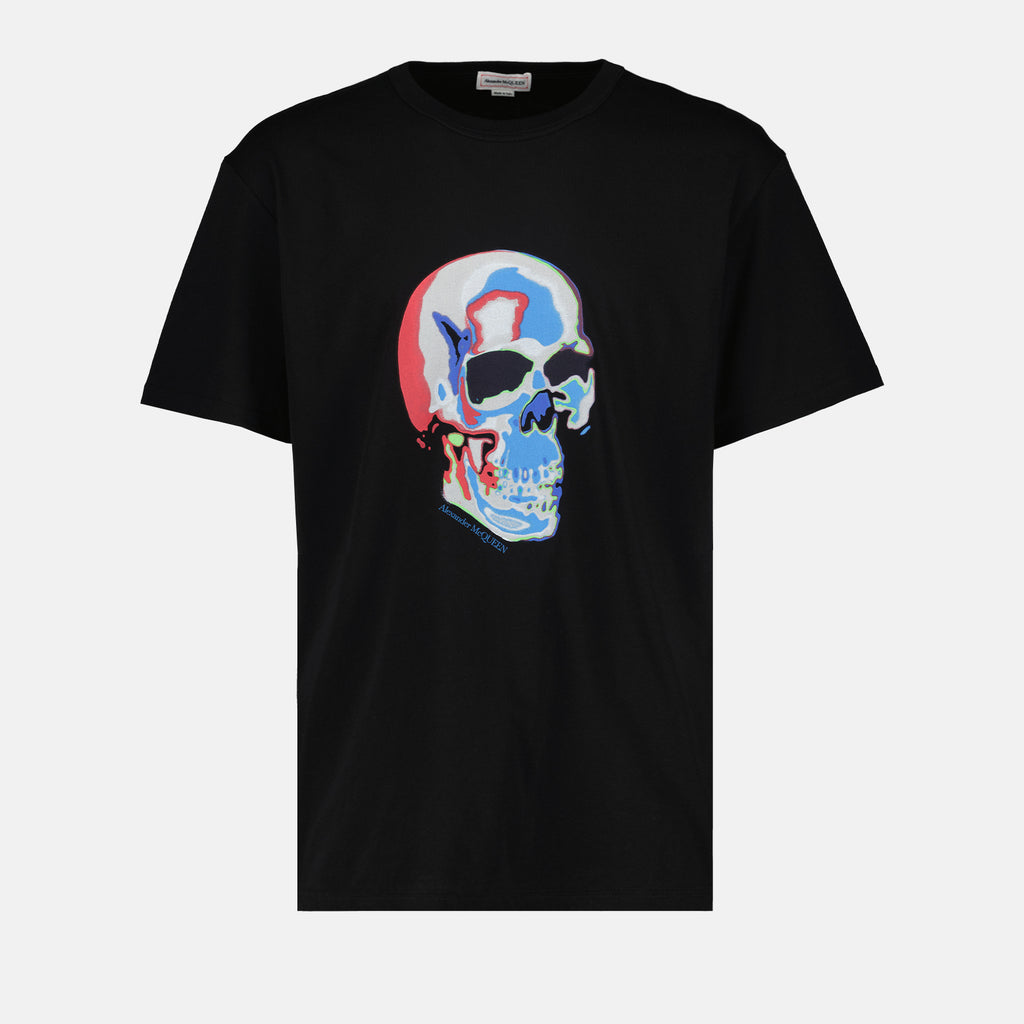 T-shirts Skull T-shirt Alexander McQueen Black Man