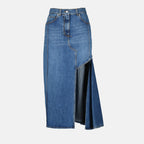 Röcke Jeansrock Alexander McQueen Blau Femme