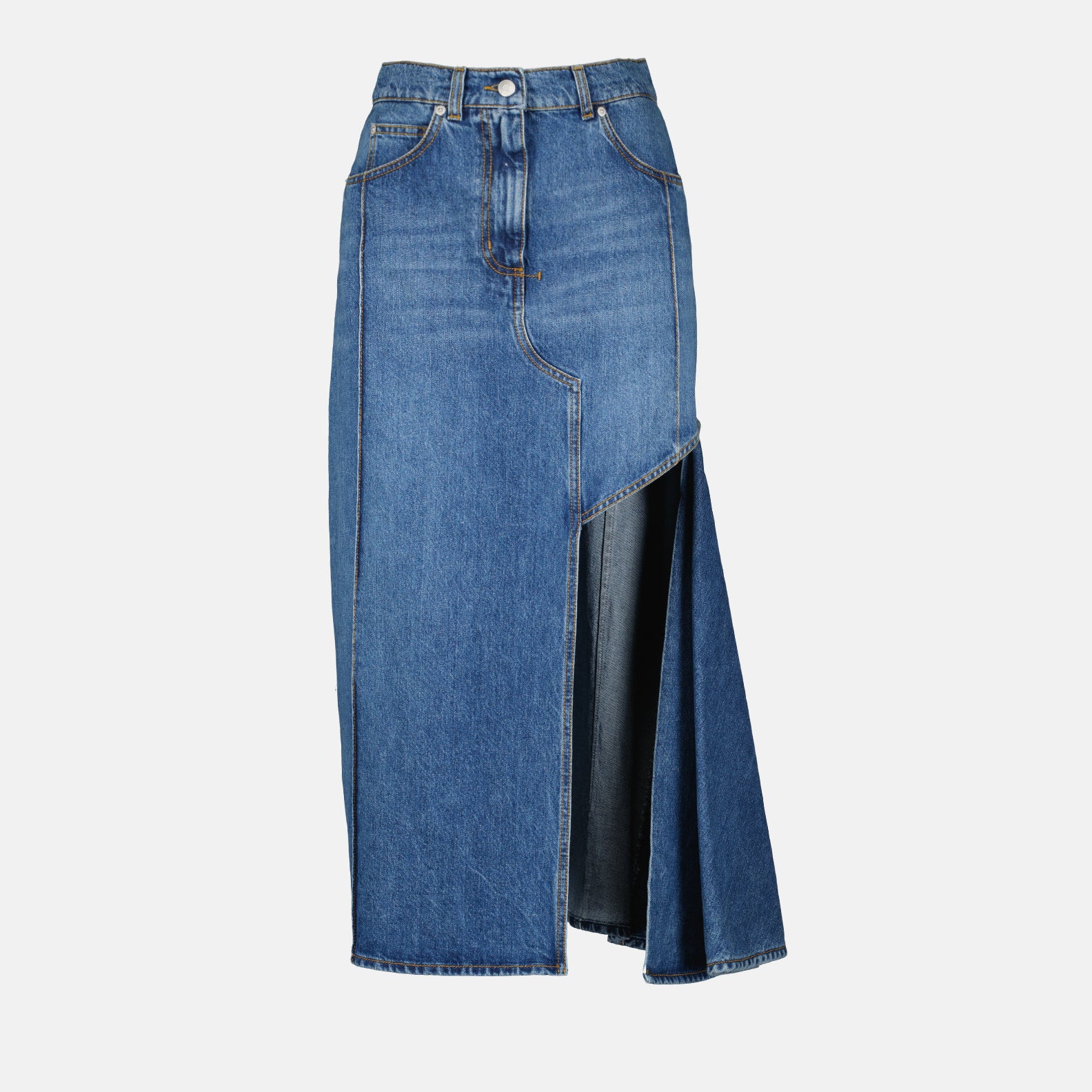 Röcke Jeansrock Alexander McQueen Blau Femme