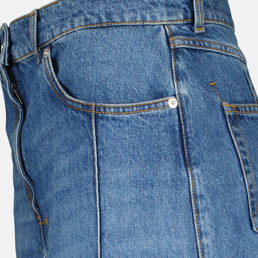 Röcke Jeansrock Alexander McQueen Blau Femme