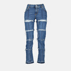 Hosen Jeanshose Alexander McQueen Blau Femme