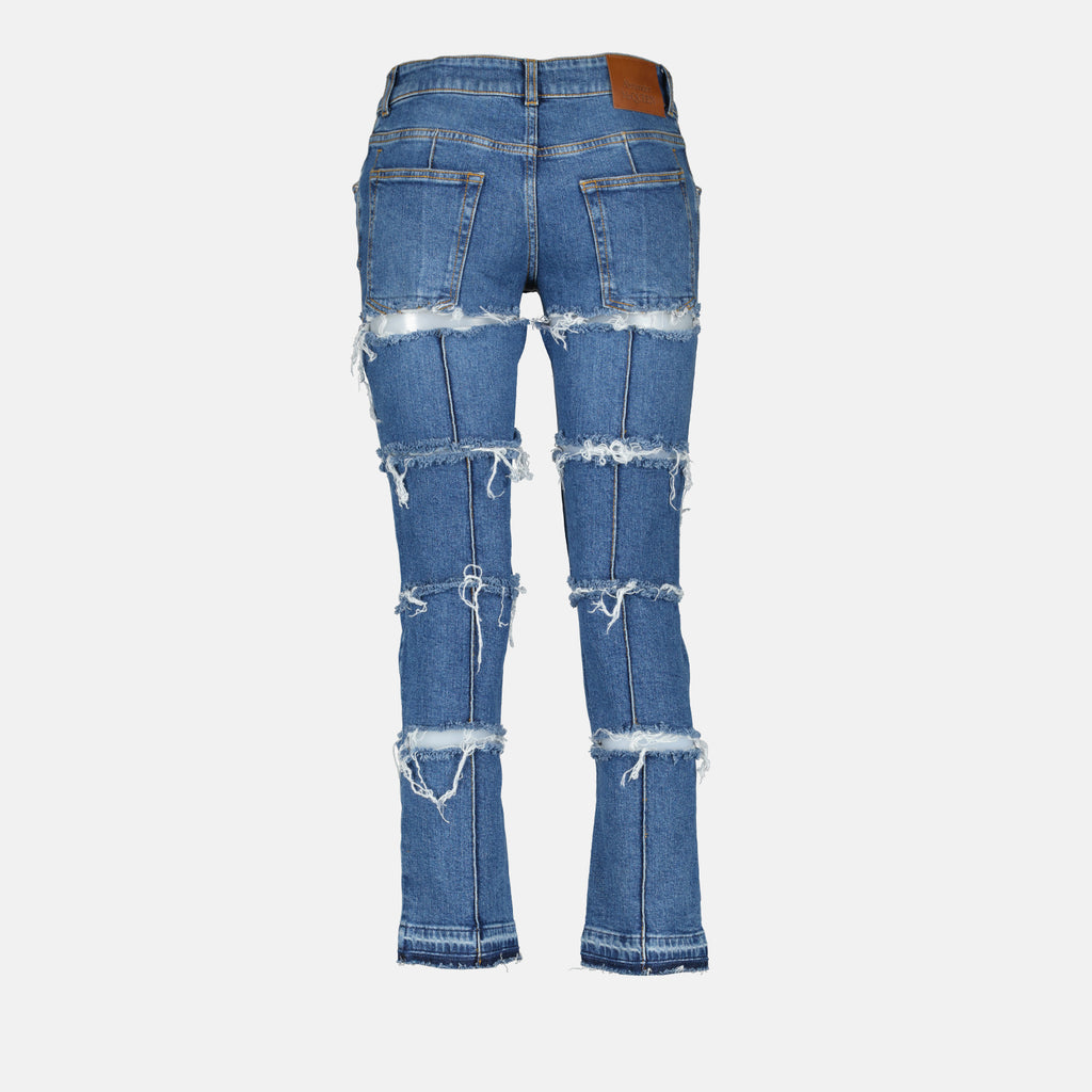 Hosen Jeanshose Alexander McQueen Blau Femme