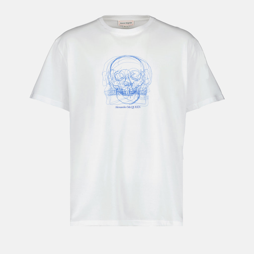 T-shirts Skull T-shirt Alexander McQueen White Man