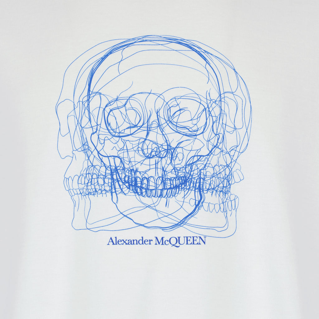T-shirts Skull T-shirt Alexander McQueen White Man