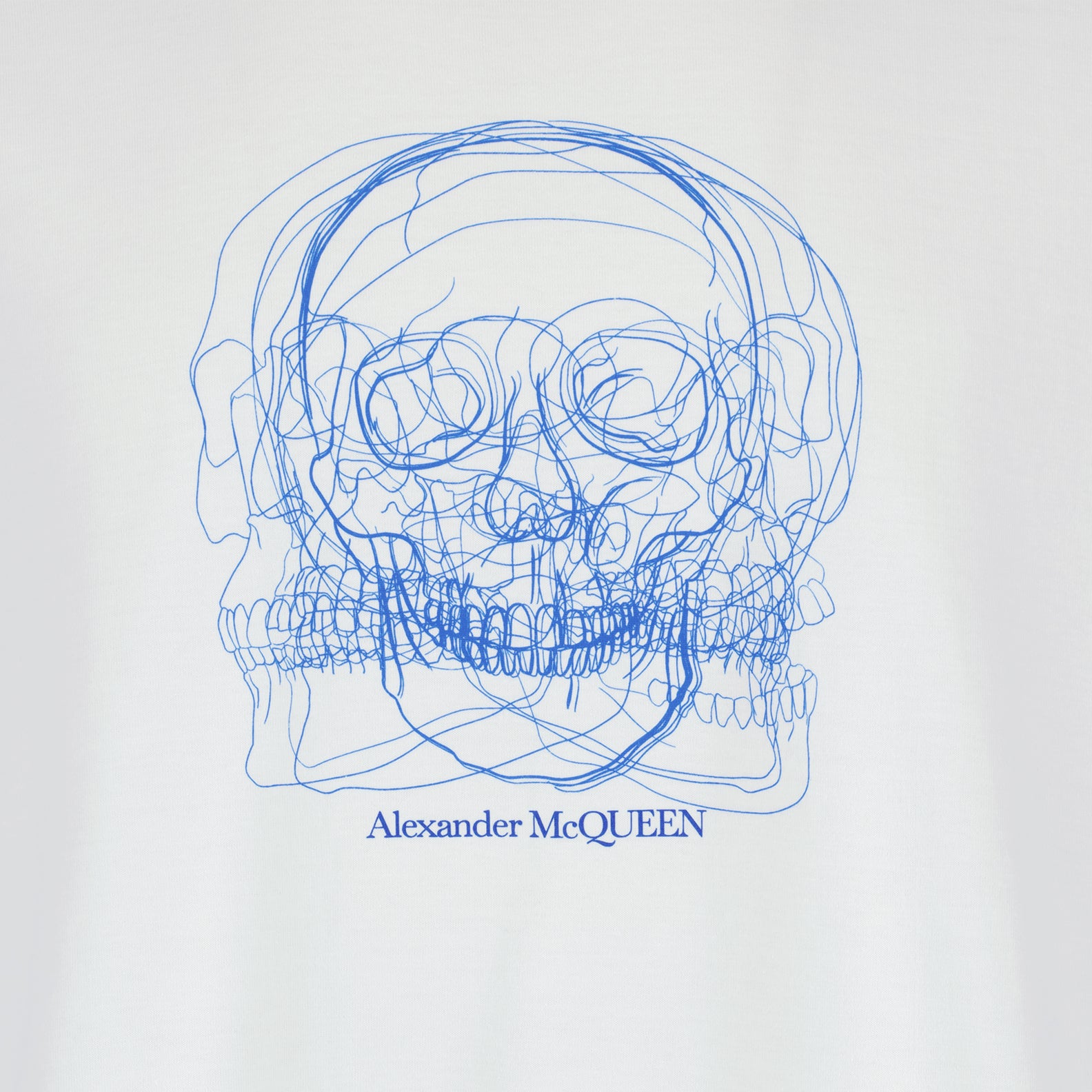 T-shirts Skull T-shirt Alexander McQueen White Man