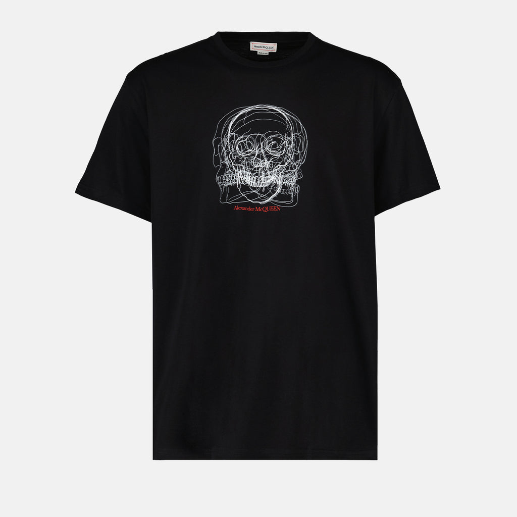 Camisetas T-shirt Skull Alexander McQueen Negro Homme