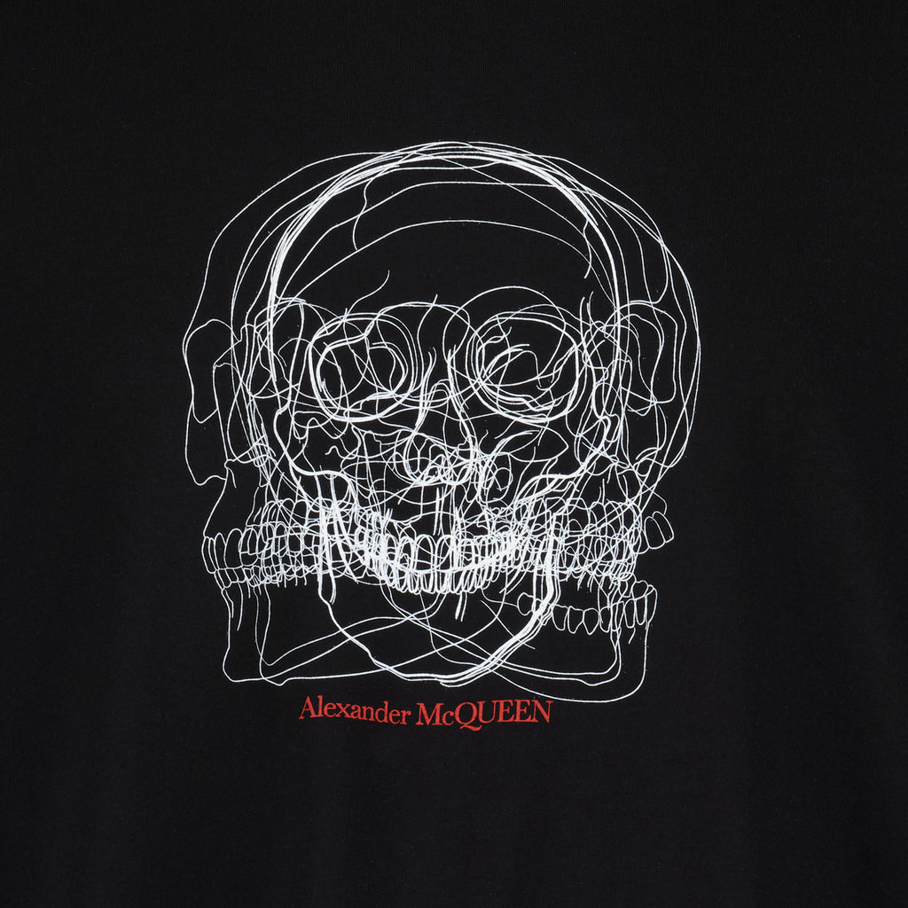 Camisetas T-shirt Skull Alexander McQueen Negro Homme