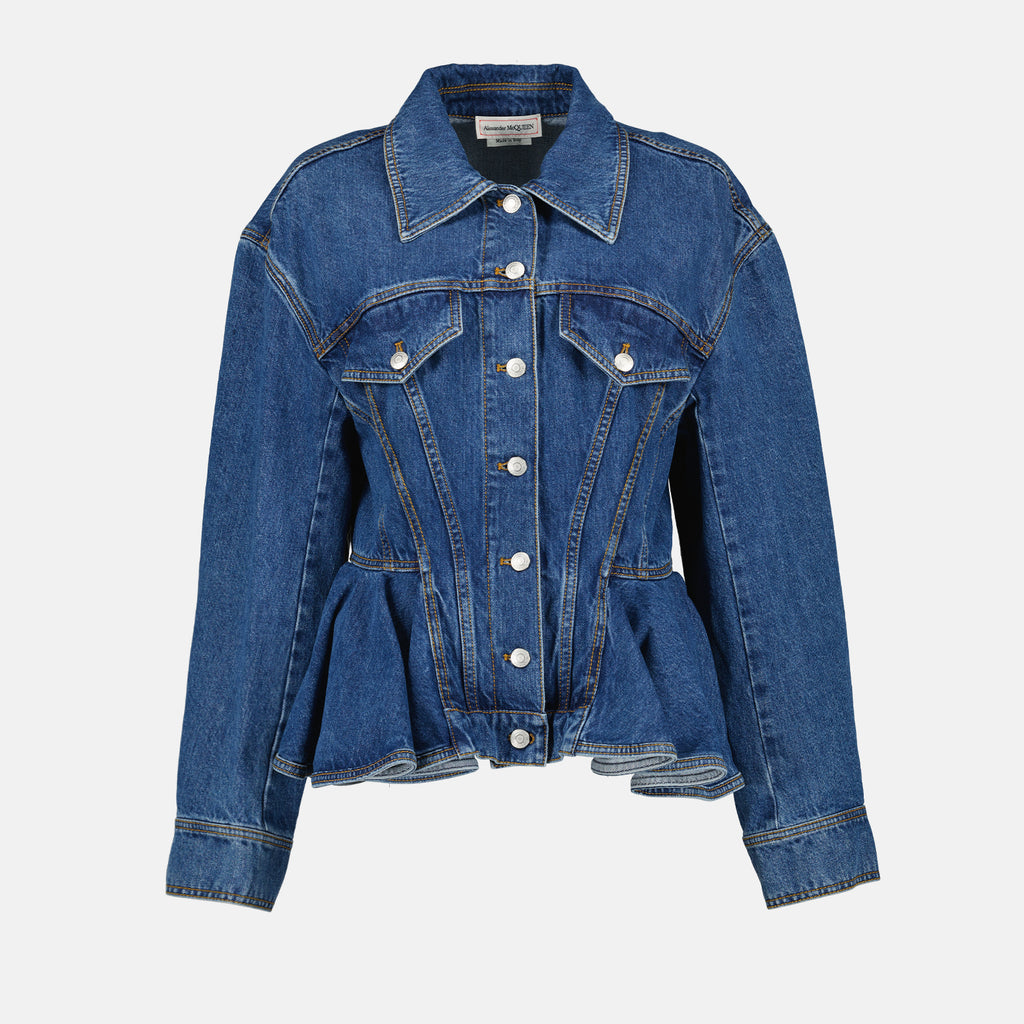 Jackets Denim jacket Alexander McQueen Blue Femme