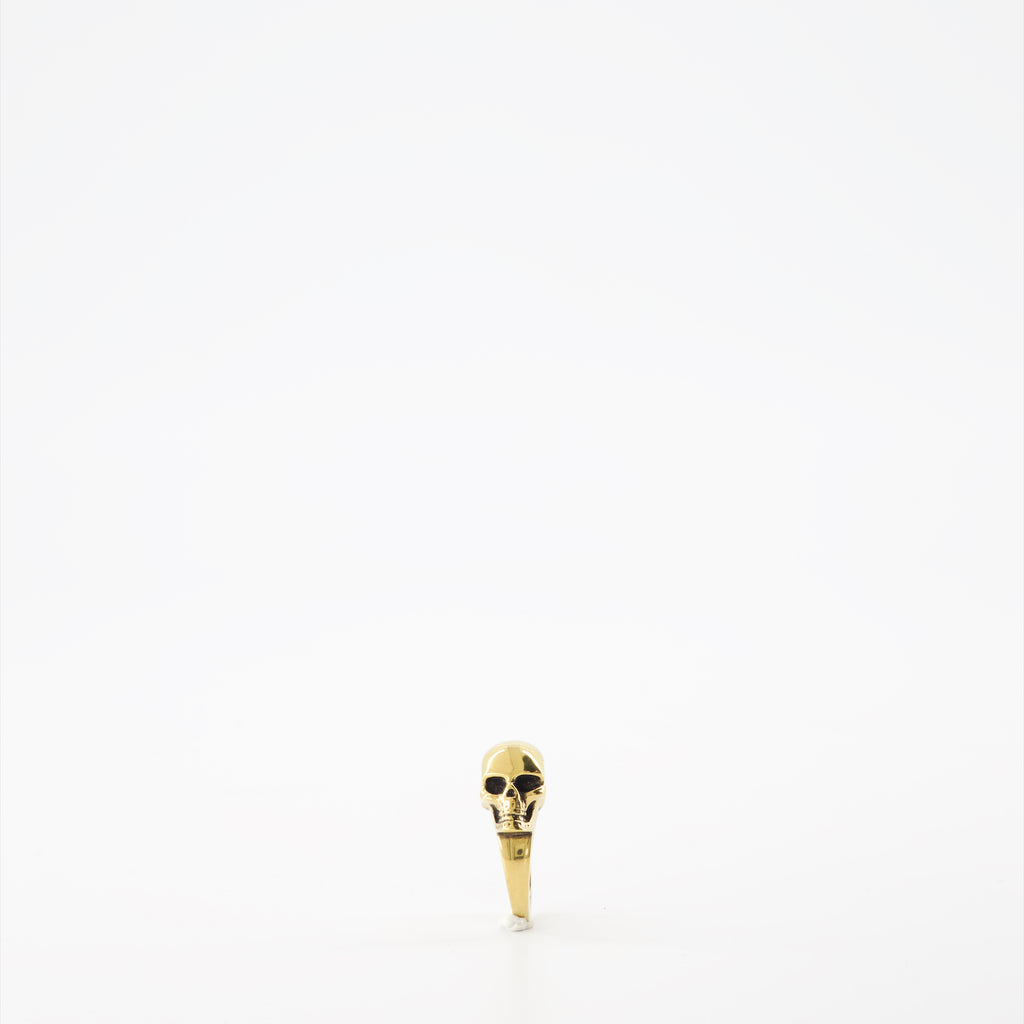 Bijoux Bague The Side Skull Alexander McQueen Doré Femme
