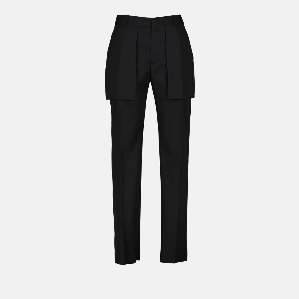 Pantaloni Pantaloni con Tasche Visibili Alexander McQueen Nero Homme
