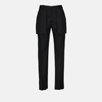 Pantaloni Pantaloni con Tasche Visibili Alexander McQueen Nero Homme