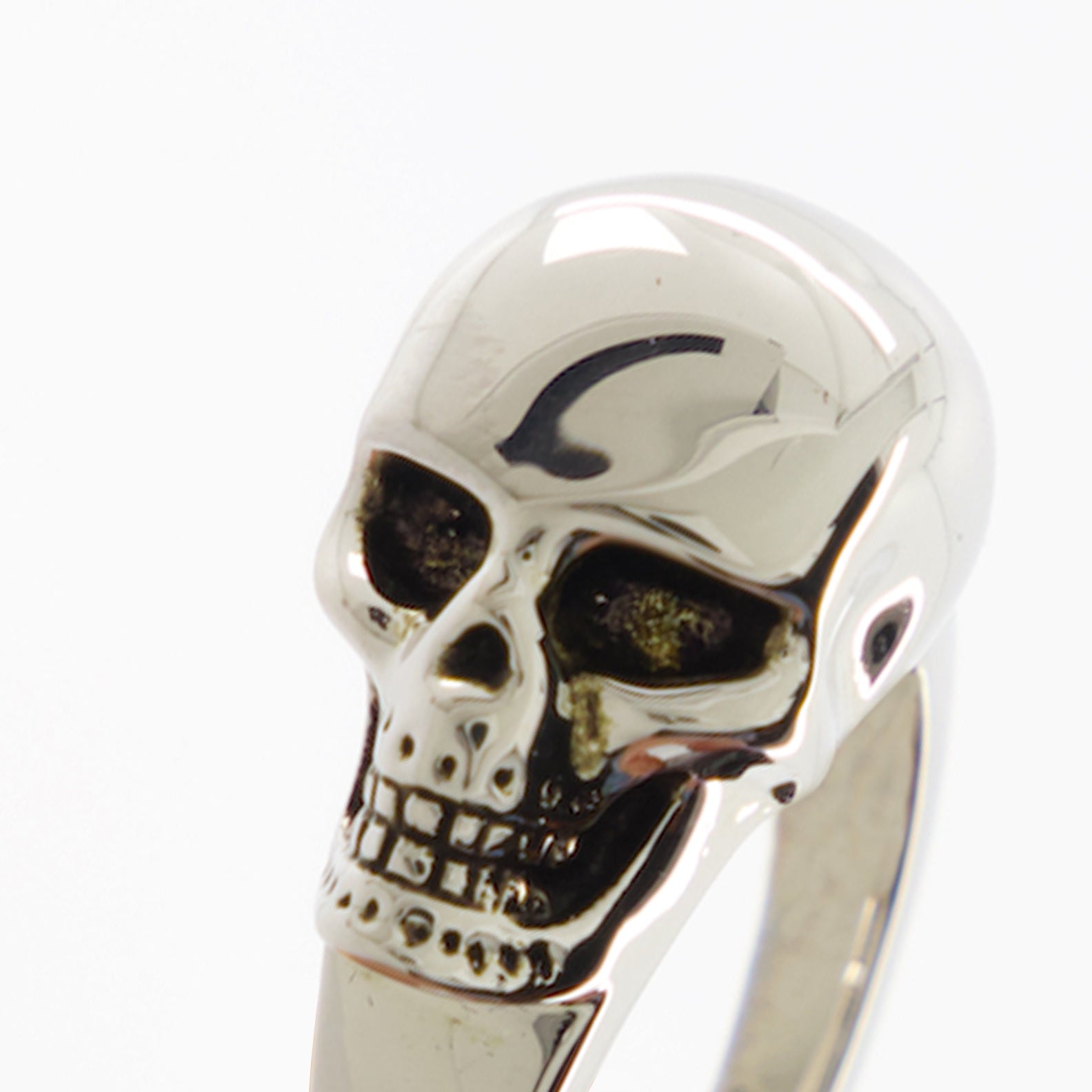 Bijoux Bague The Side Skull Alexander McQueen Argenté Femme