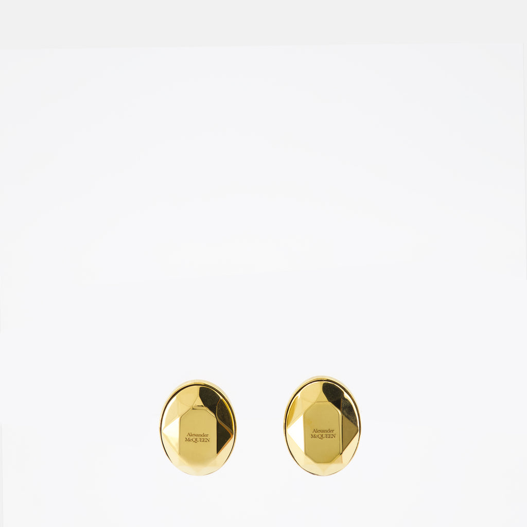 Joias Boucles d'oreilles The Faceted Stone Alexander McQueen Ouro Femme