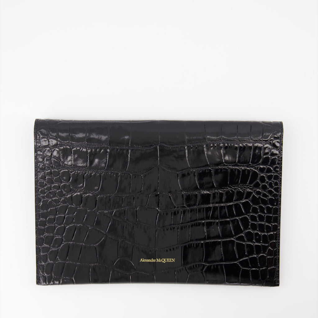 Pochettes Minaudière Skull Alexander McQueen Noir Femme