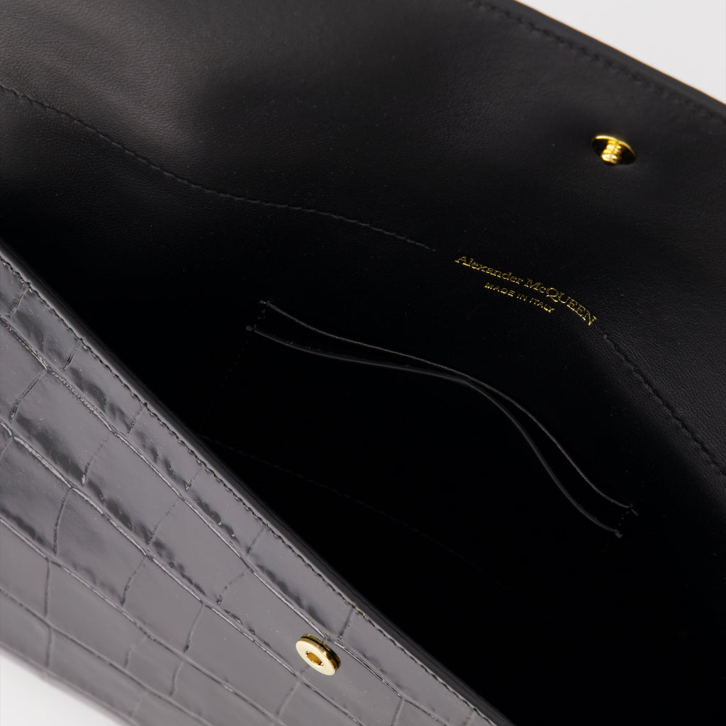 Pochettes Minaudière Skull Alexander McQueen Noir Femme