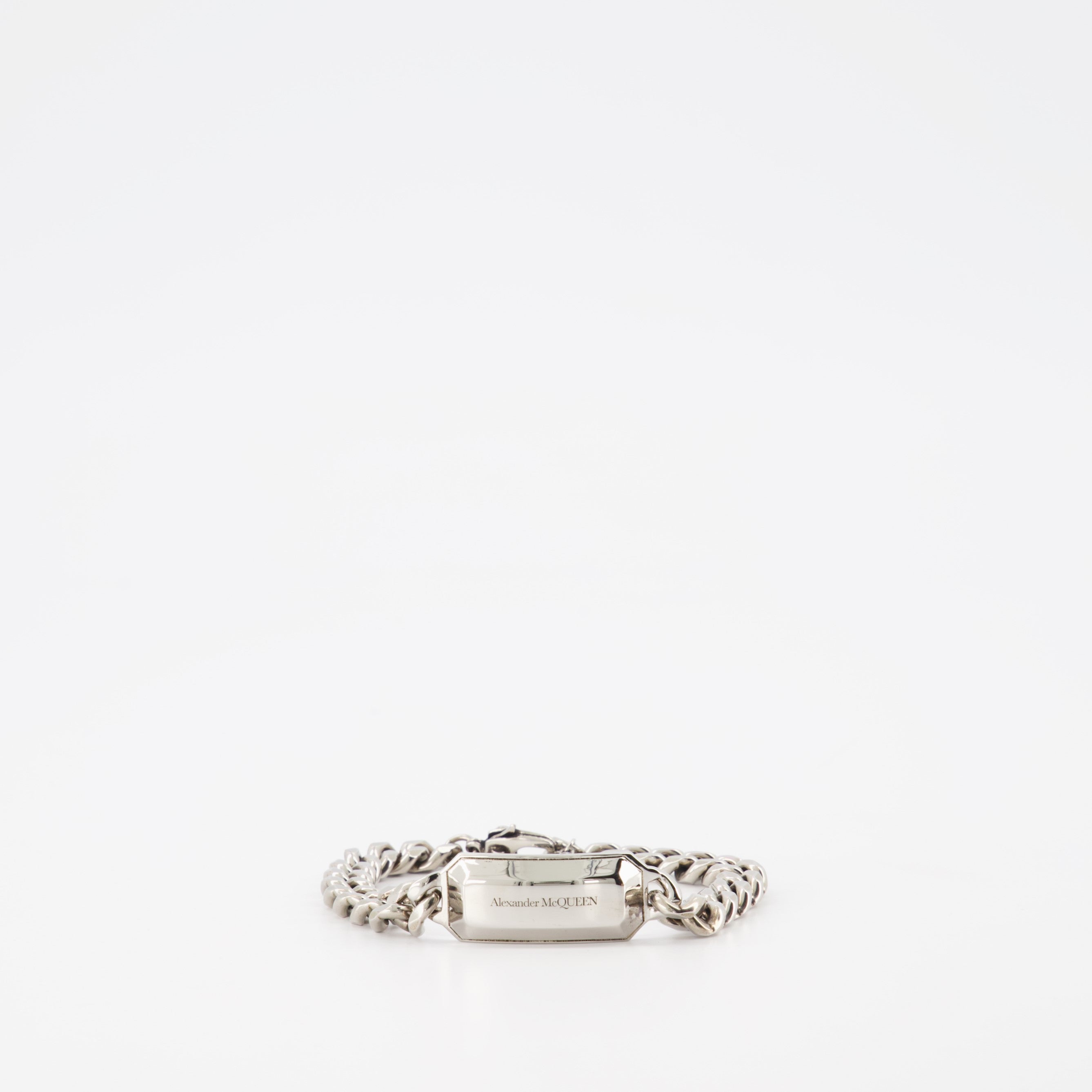 Joias Bracelet gravé Alexander McQueen Prata Homme