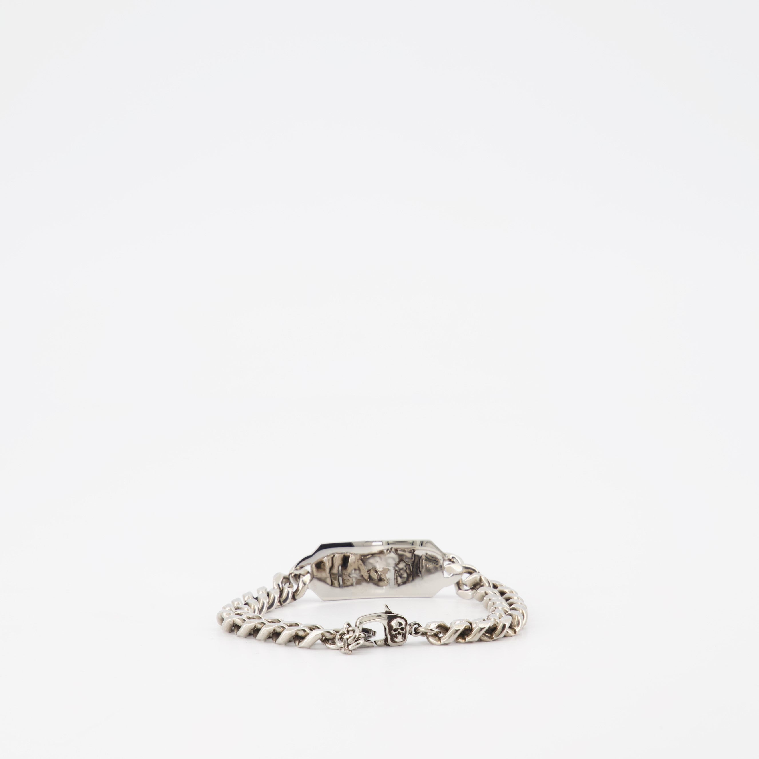 Joias Bracelet gravé Alexander McQueen Prata Homme