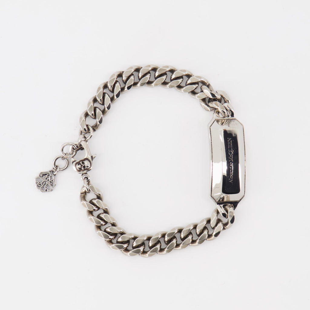 Joias Bracelet gravé Alexander McQueen Prata Homme
