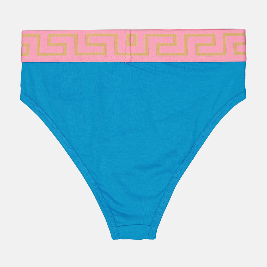 Unterwäsche und homewear Culotte échancré Greca Versace Blau Femme