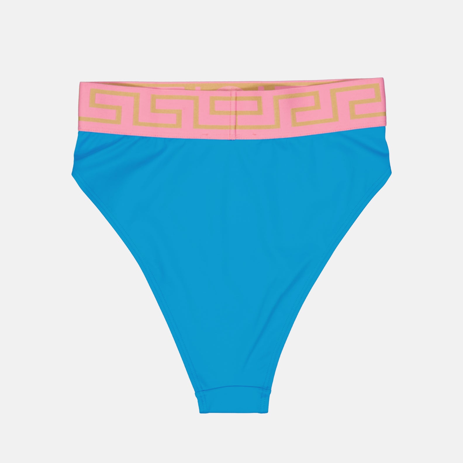 Beachwear Culotte de bain à bordures Greca Versace Bleu Femme