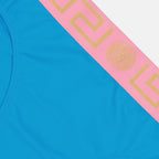 Beachwear Culotte de bain à bordures Greca Versace Bleu Femme