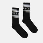 Sous-vêtements et homewear Chaussettes 90s Vintage Logo Versace Noir Homme