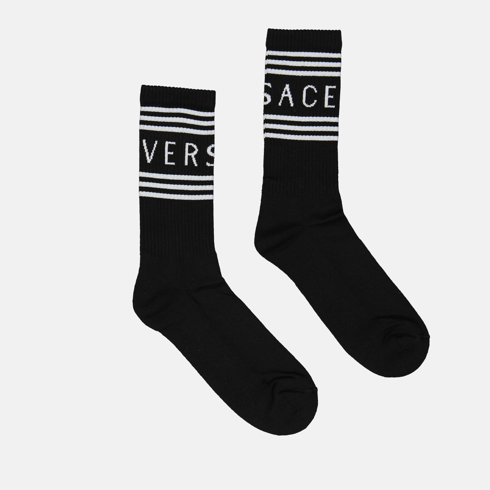 Ropa interior y homewear Chaussettes 90s Vintage Logo Versace Negro Homme