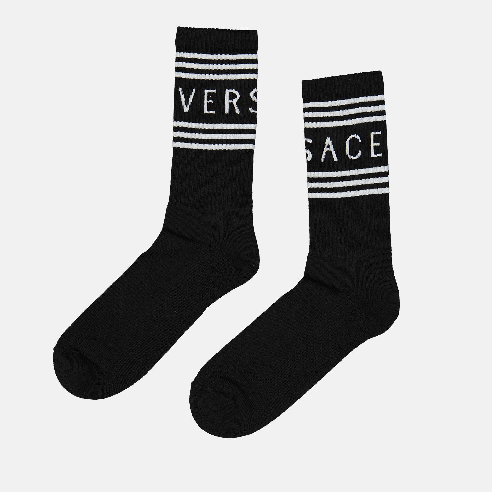 Ropa interior y homewear Chaussettes 90s Vintage Logo Versace Negro Homme