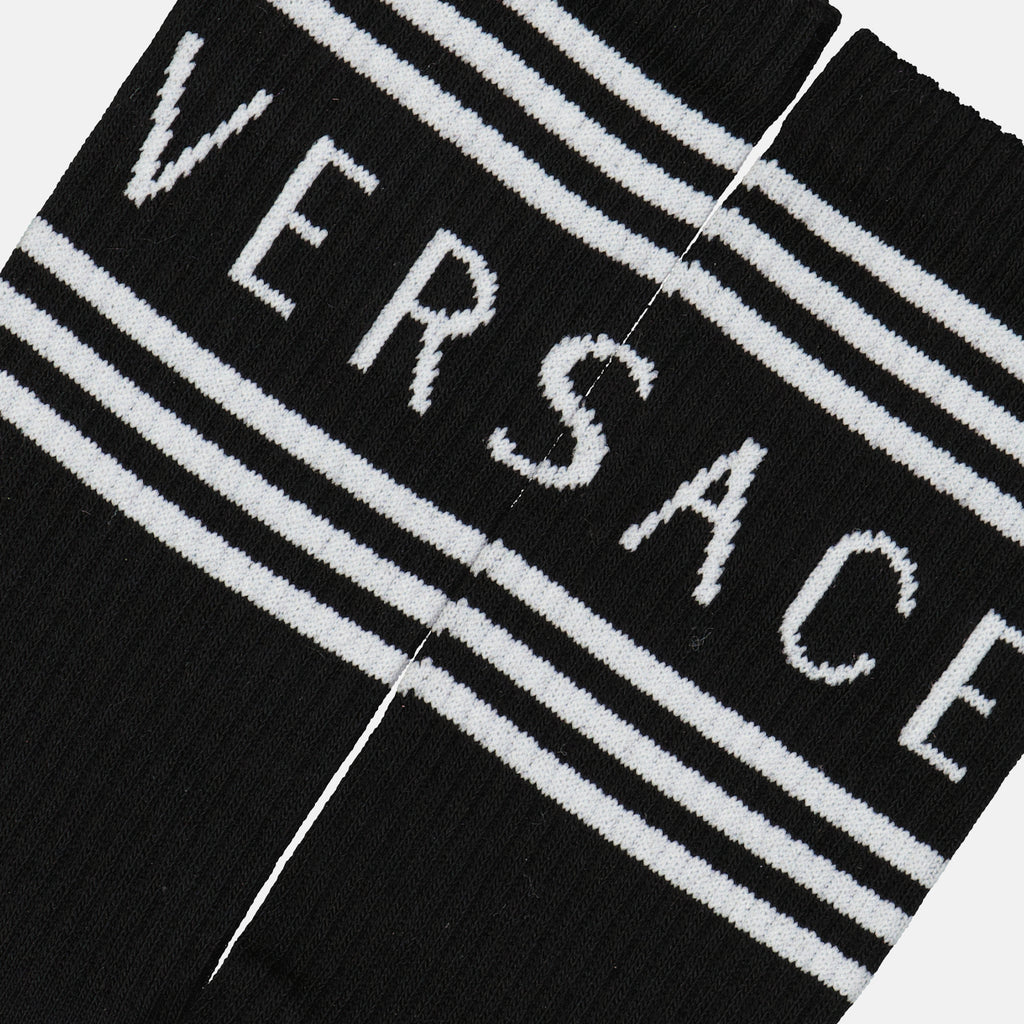 Sous-vêtements et homewear Chaussettes 90s Vintage Logo Versace Noir Homme