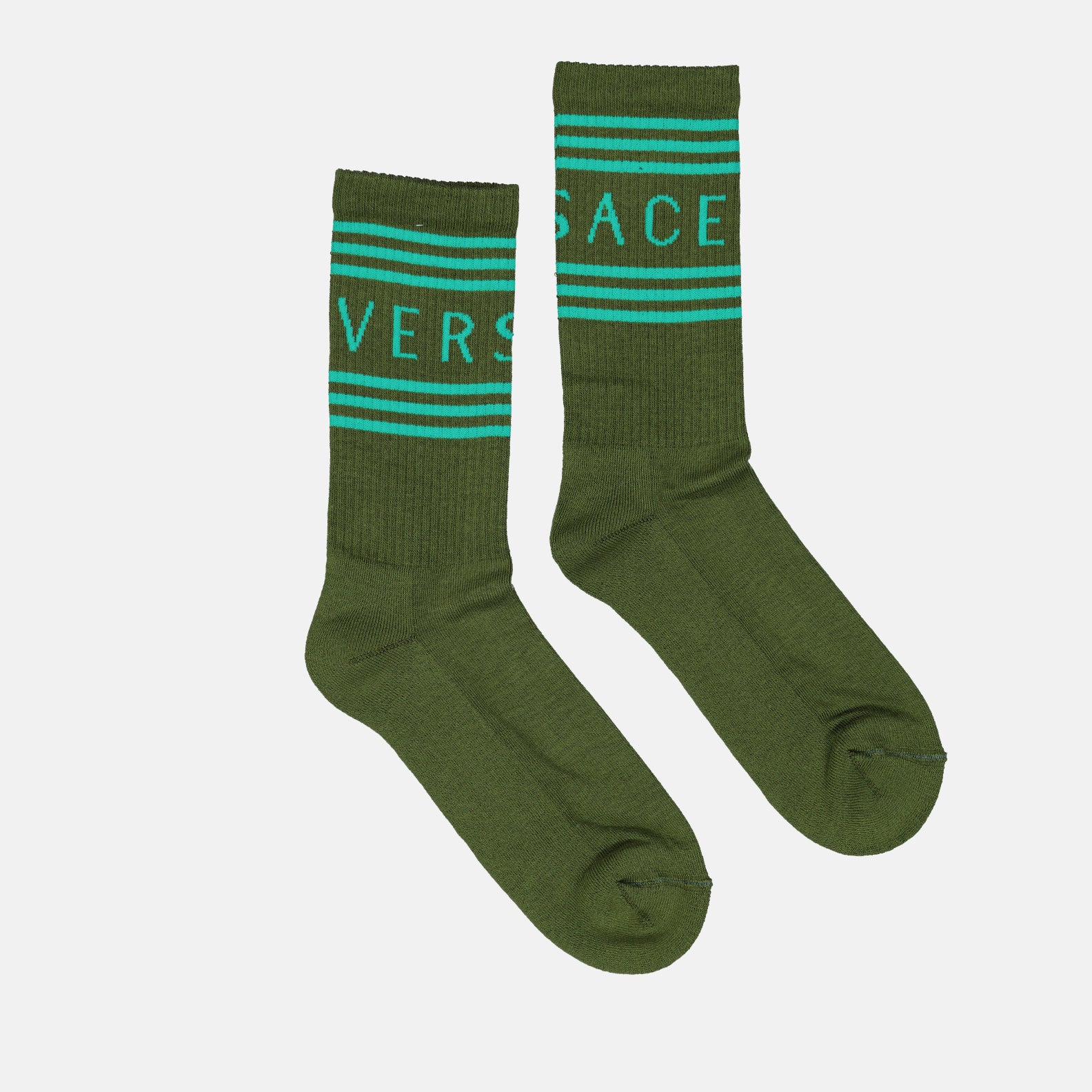 Ropa interior y homewear Chaussettes 90s Vintage Logo Versace Verde Homme