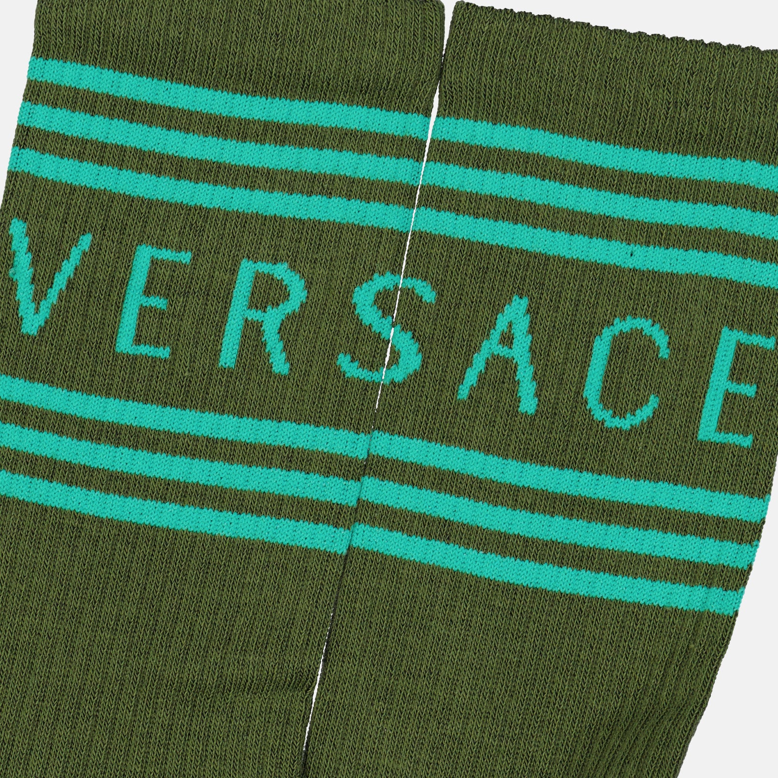 Ropa interior y homewear Chaussettes 90s Vintage Logo Versace Verde Homme