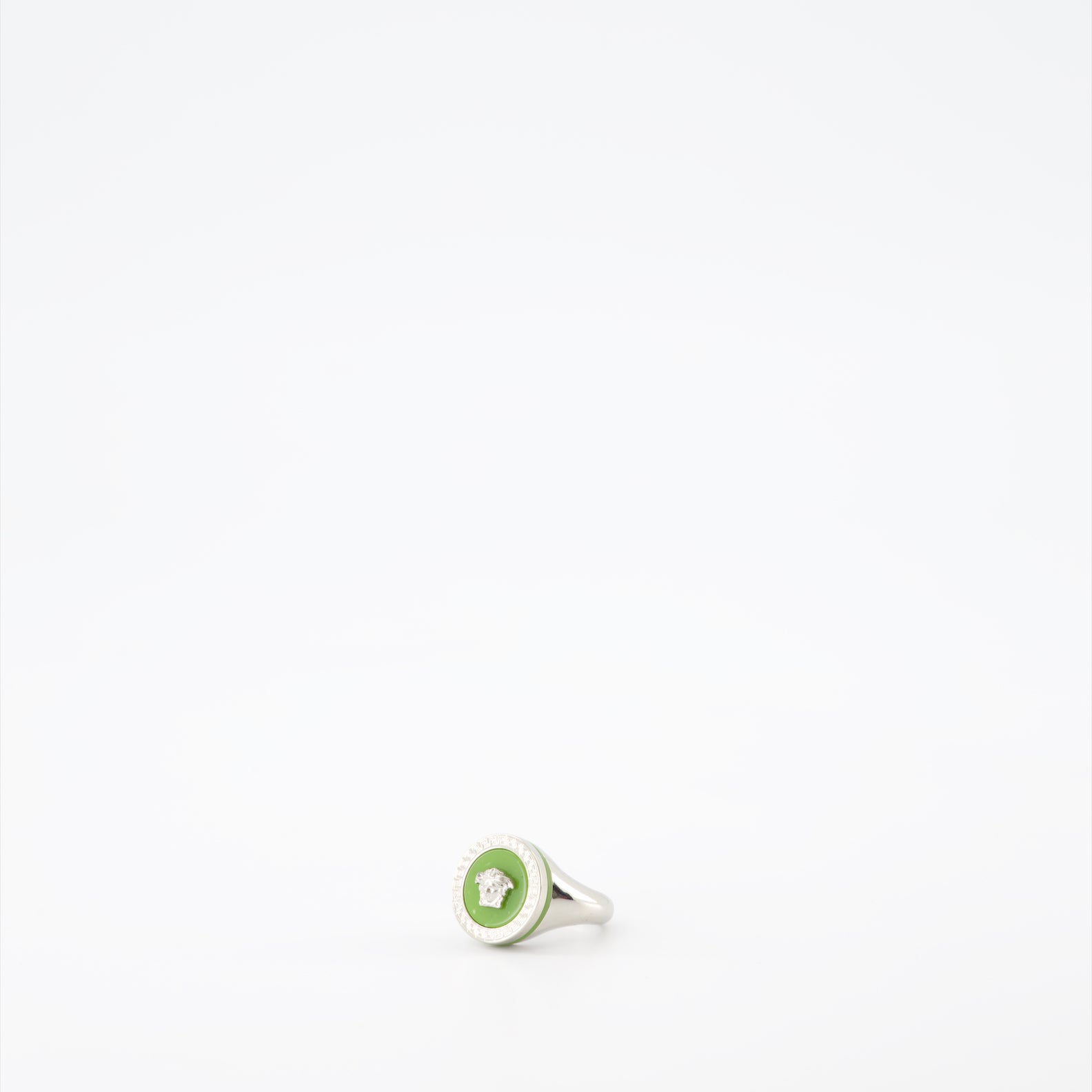 Bijoux Bague Médusa Versace Vert Homme