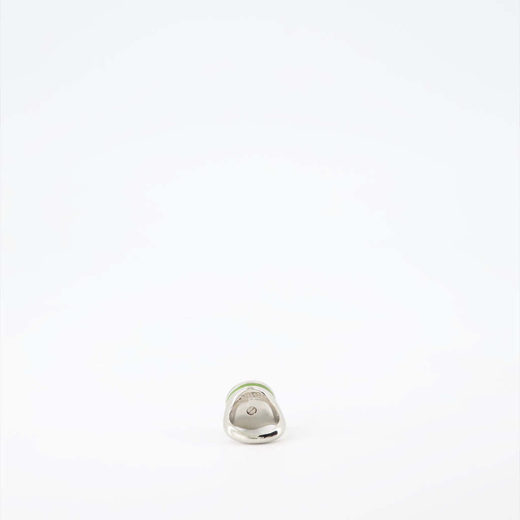 Bijoux Bague Médusa Versace Vert Homme