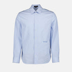 Chemises Chemise Seashell baroque Versace Bleu Homme