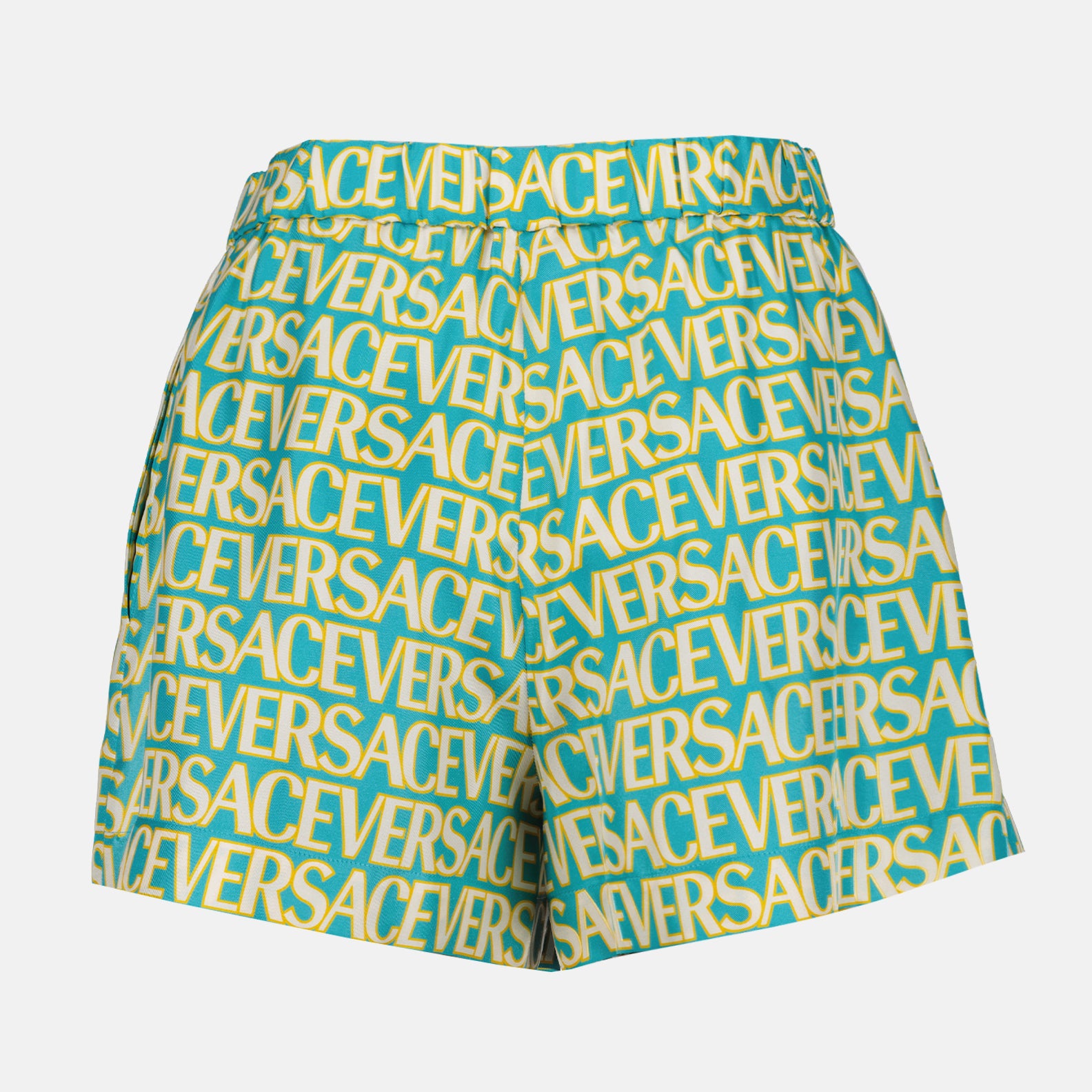 Shorts Short de bain Versace Allover Versace Bleu Femme