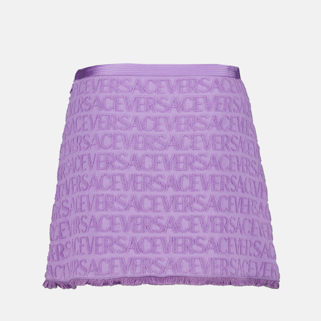 Jupes Mini-jupe Versace Allover Versace Violet Femme