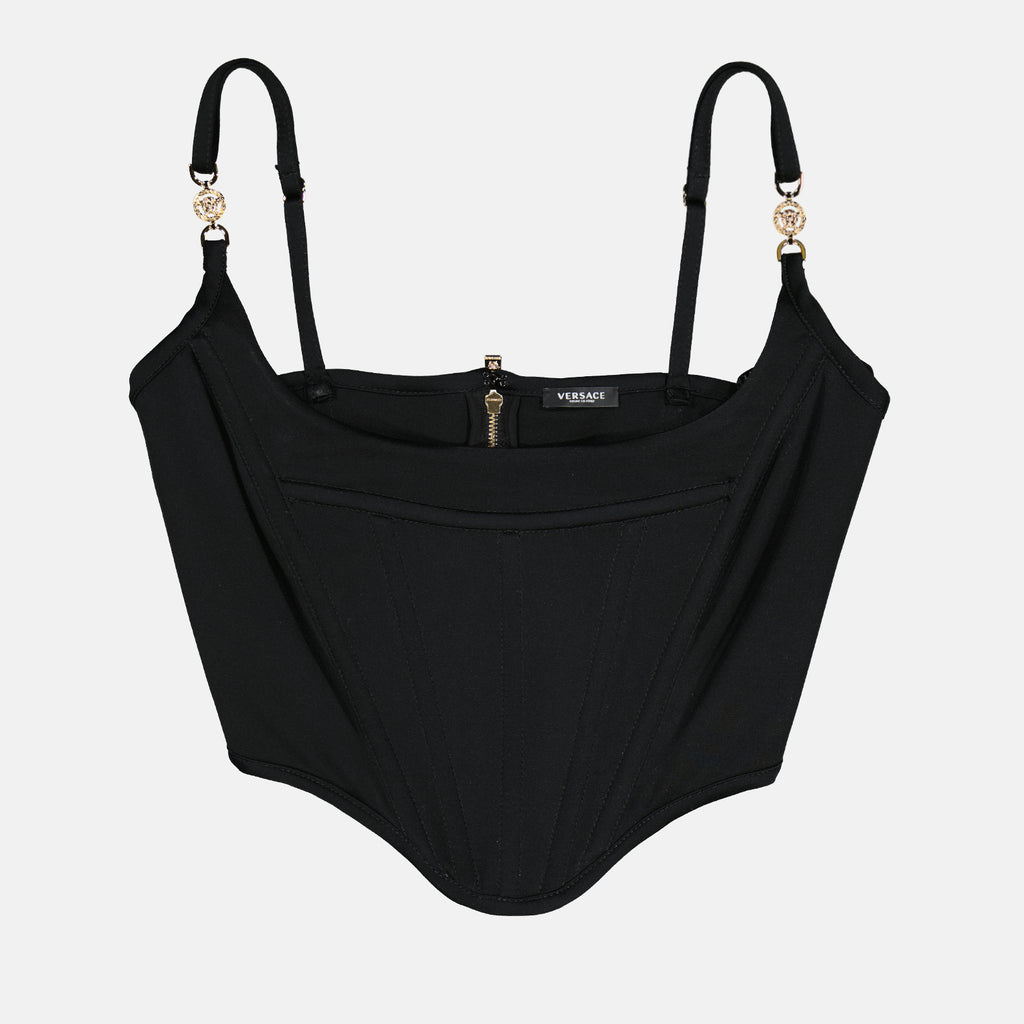 Tops Haut corset Medusa 95' Versace Schwarz Femme