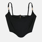 Tops Haut corset Medusa 95' Versace Schwarz Femme