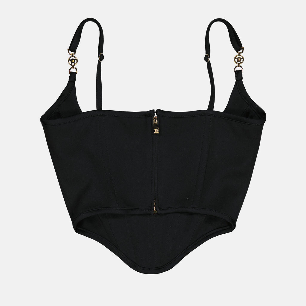 Tops Haut corset Medusa 95' Versace Schwarz Femme